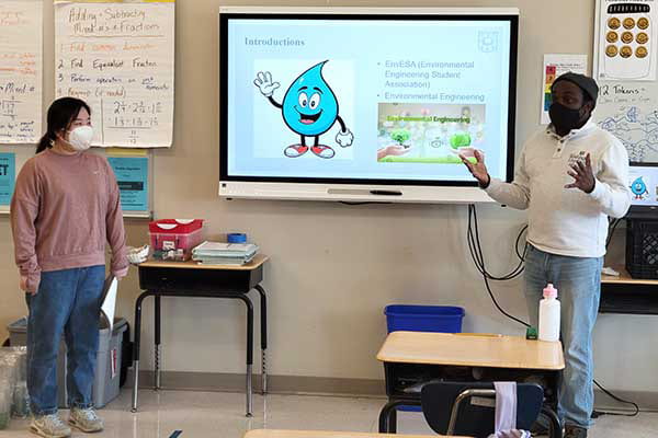 Students brings water education to elementary students